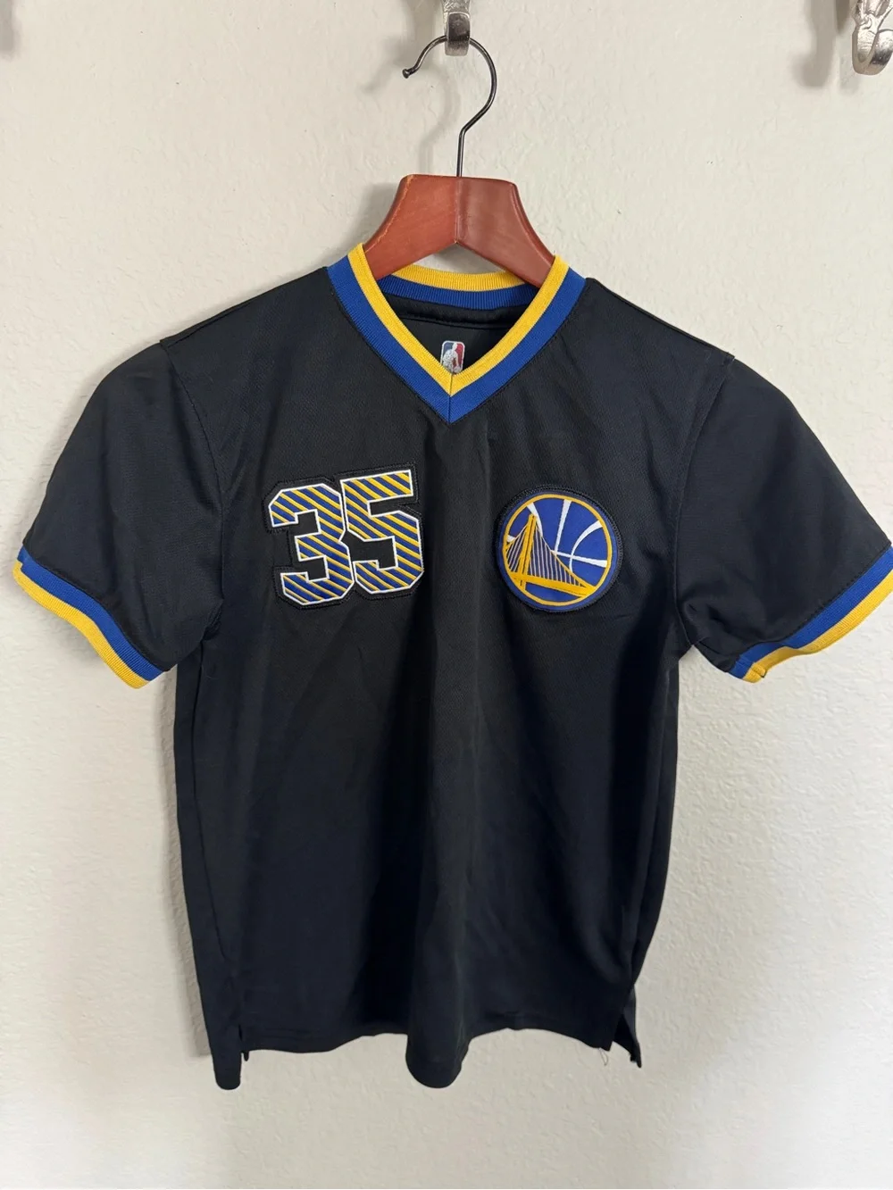 NBA Kids Golden State Warriors #35 Black Short Sleeve Durant - NBA Kids M 10/12